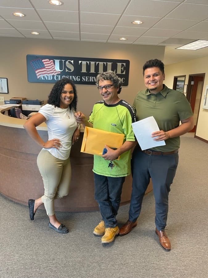 Clients of START Mortgage on closing day